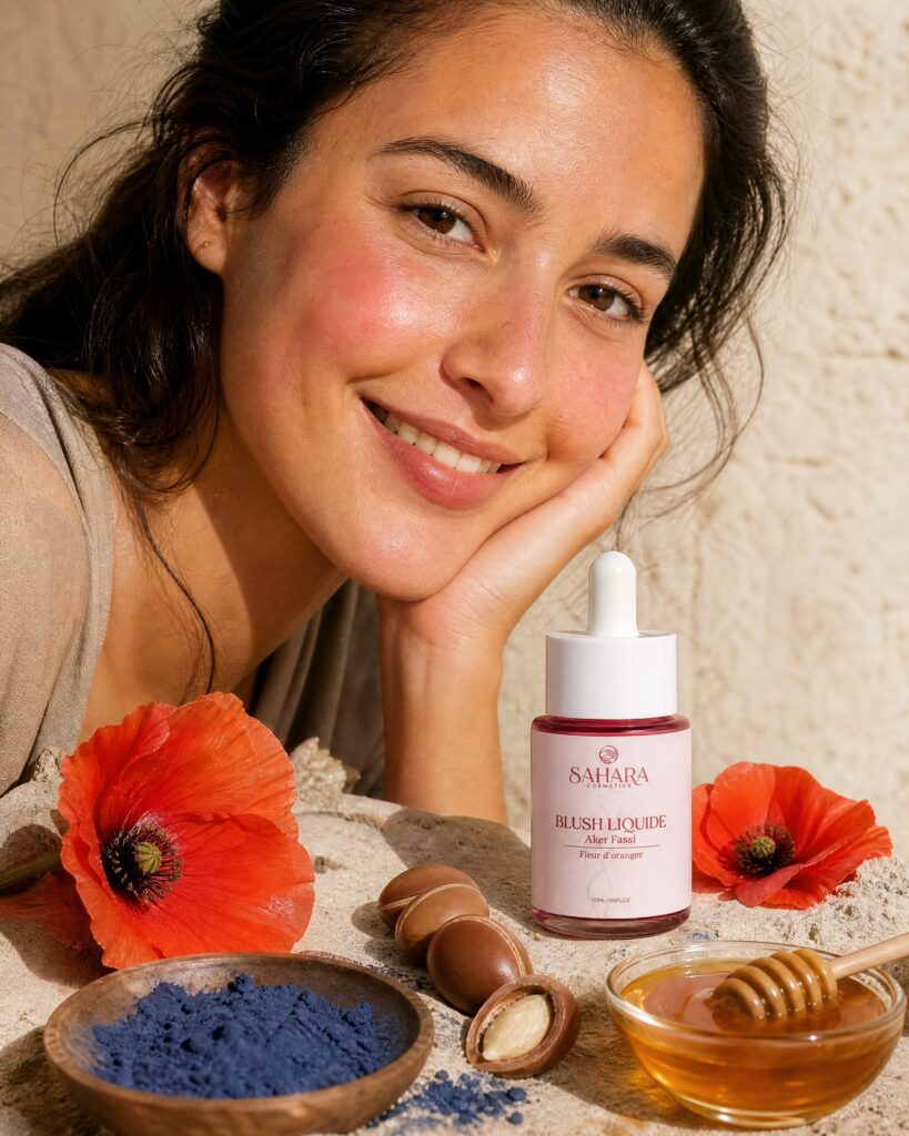 blush aker fassi joue et levres